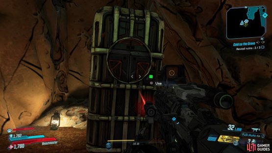 to find a the Typhon Dead Drop behind a waterfall.