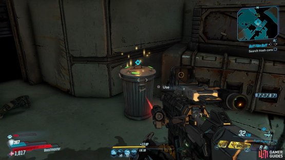 Search through the Trash Cans,