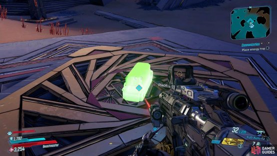 Place the Energy Trap on the floor,