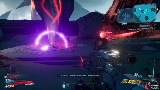 and kill enemies within the area to cause spirits to be sucked into the trap.
