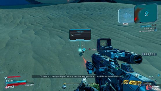 and collect the stabilizer from the ground.