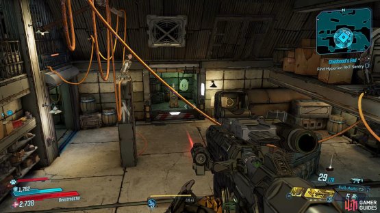 then position the two bullseyes correctly to reveal the Sentry.