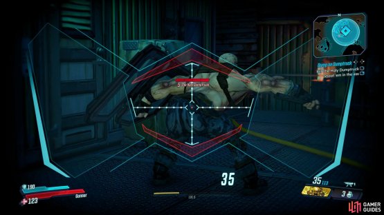 wait until he starts shaking his ass at you before shooting him in order to complete the Optional Objective.