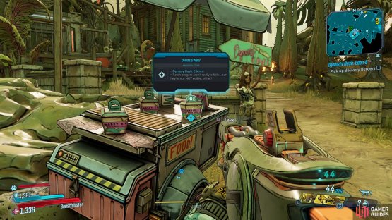 Collect the Dynasty Meals from the trolley,