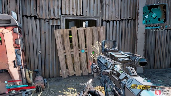 Remove the wooden plank that&rsquo;s blocking the door,