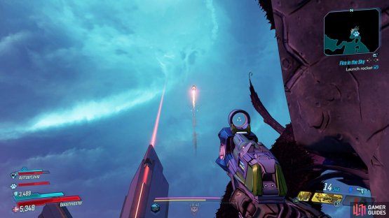 to fire the rocket off to space.