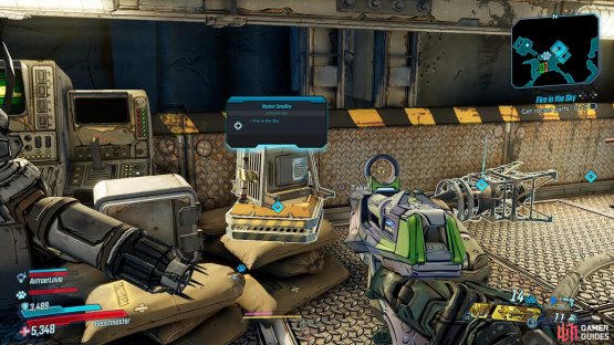 Collect the three rocket parts nearby,
