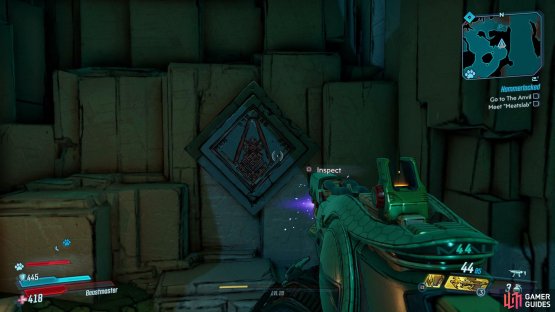You&rsquo;ll be able to find the Eridian in the corner of Witch&rsquo;s Peat,