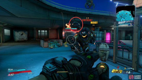 aim for this part of the Badass Heavy to inflict Critical damage.