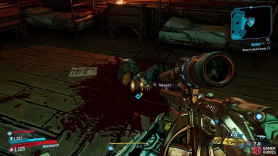 Investigate the body for a clue,