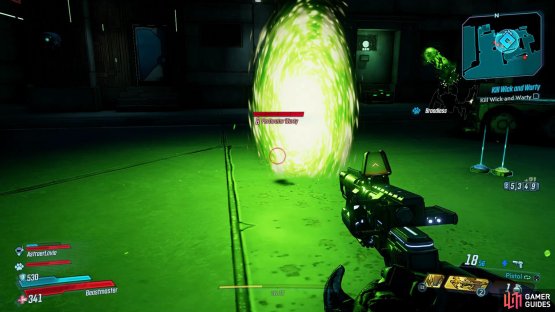 During you battle with Wick and Warty he&rsquo;ll create a portal to teleport around the area,