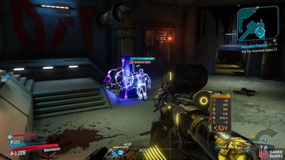 as you damage him he&rsquo;ll spawn a bubble around him which will make him invulnerable, take out the clones to stop him. 