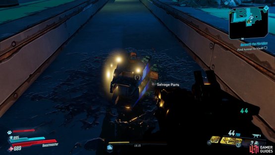 You&rsquo;ll be able to find the Dead Claptrap laying in the track at the Green Diamond Station,