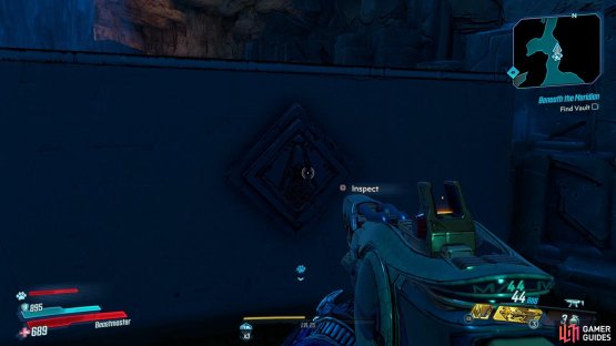 You&rsquo;ll be able to find the Eridian Writing in the Restricted Catacombs hidden behind a wall,