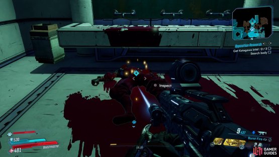 Head to location on the map to find a corpse, interact with it,