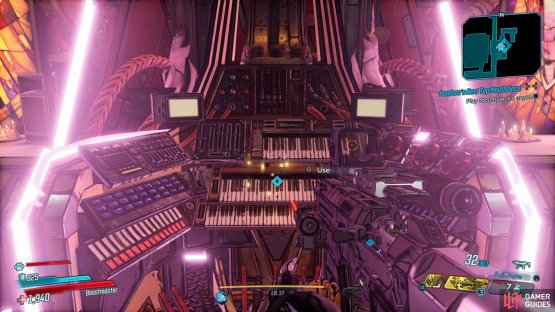 Once you&rsquo;ve killed Mouthpiece interact with the organ up on the stage to open a door, 