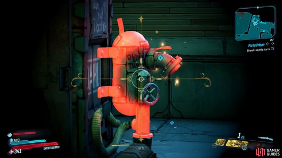 then destroy the Septic Tank when it glows red. 