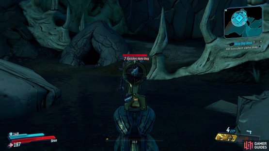 You&rsquo;ll be able to find the Succulent Alpha Skag hiding in a cave nearby,