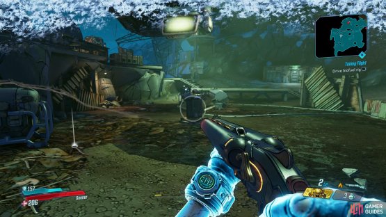 Make use of the hazards against the enemies here