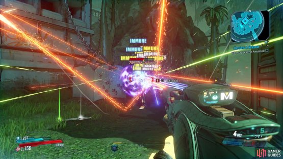 stop firing at Muldock when his shield is up as he&rsquo;ll become immune.