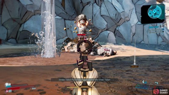 during your battle with the Under Taker he&rsquo;ll make a run to the location where you destroyed the first turret, and spawn another one. 