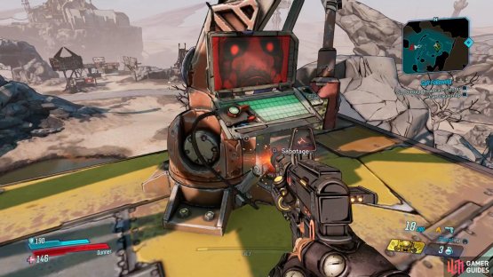 take out the bandits and sabotage the comms at the top.