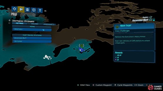 Look along the south of the map for this small garage