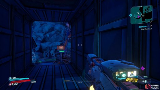 then jump up to this open container to find the Crimson Radio.