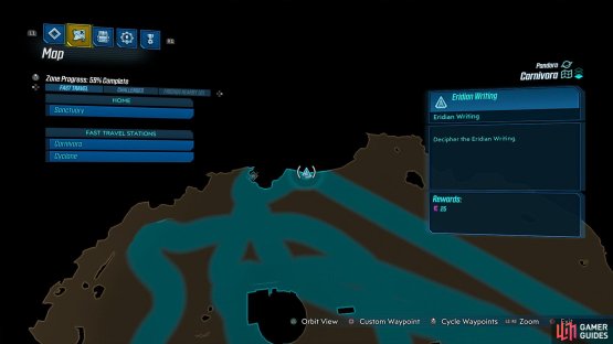 Make your way east of Azlan&rsquo;s Stash