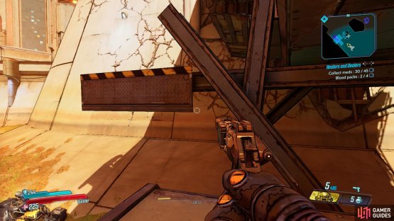 and head up the pillar for the Hijack Target.