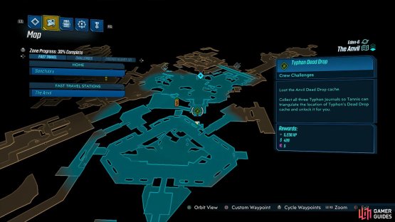 The hole can be found to the right of Tina&rsquo;s location