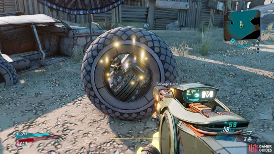 to find the Dead Claptrap overlooking the Rollercoaster area.