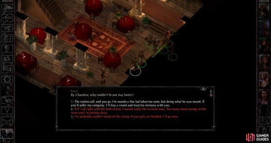 In Feldpost&rsquo;s Inn you can talk down Marl for some experience.