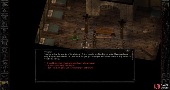 If the guards manage to confront you, negative consequences will likely ensue.