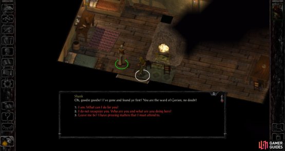 When you enter the Priest&rsquo;s Quarters you&rsquo;ll be attacked by a would-be assassin named Shank.