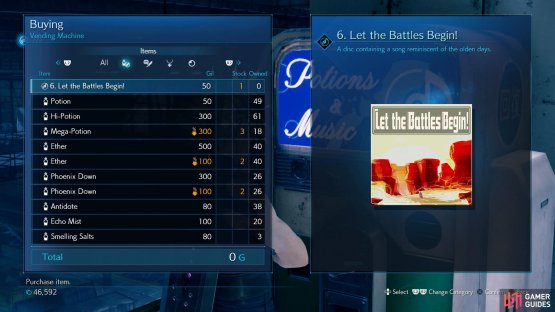You can buy the “Let the Battles Begin!” Music Disc from a vending machine.