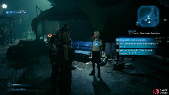 Chadley should give you a new batch of Battle Intel Reports when you talk to him in the Sector 5 Slums.