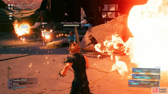 Fire + Magnify should almost single-handedly get you through the Shinra troopers.