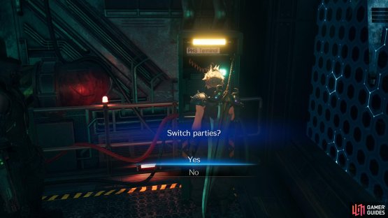 then use the PHS Terminal to switch parties.