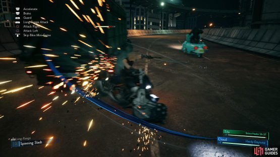 Use your &ldquo;Spinning Slash&rdquo; to deal significant damage quickly.