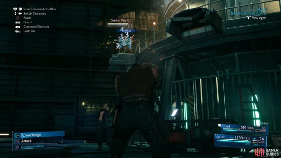 Barret&rsquo;s normal attack will pelt an enemy with a volley of low-damage bullets.