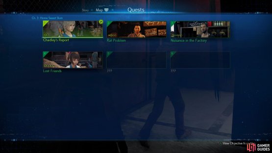 after which you&rsquo;ll be able to check out the currently available quests by pressing R2 while on the map screen.