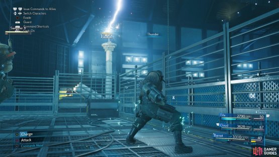 Take the Laser Cannons out with Thunder, or other ranged attacks,