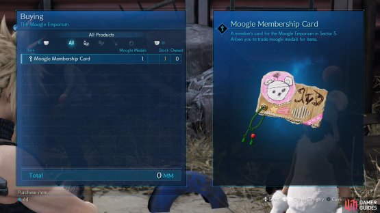 Purchase a Moogle Membership Card