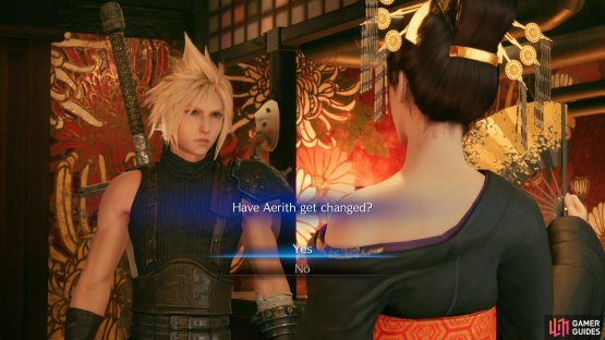 Return to Madam M&rsquo;s and you&rsquo;ll have to part ways with Aerith.