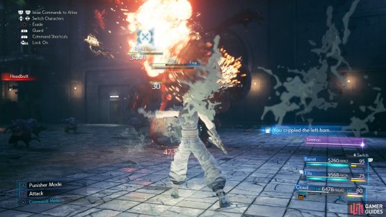 Target the horns with Fira