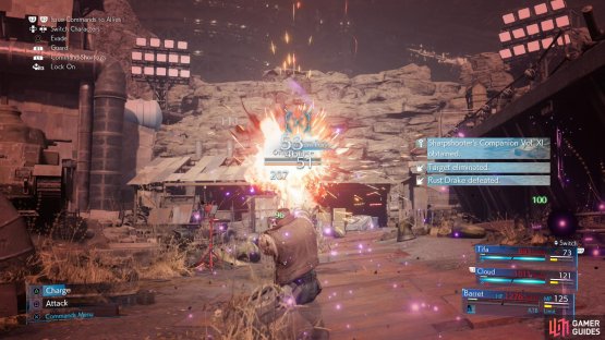 As long as you&rsquo;re protected from fire and heal yourself with Regen, Barret should be able to just gun the flying menace down.