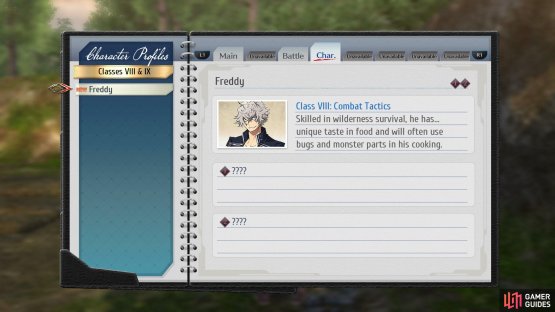 which you can then view in the menu to get some more information on them.