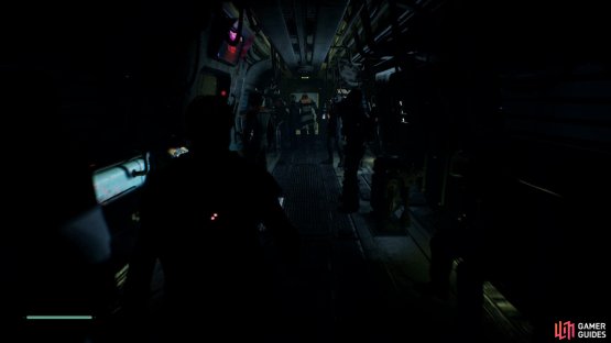Proceed forward in the train until you cant anymore and then turn around,