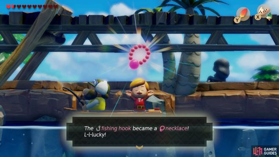 then head southeast from the Mermaid and get the Necklace off the Fisherman.